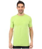 The North Face Short Sleeve Engine Crew (macaw Green Heather (prior Season)) Men's Short Sleeve Pullover