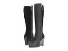 Michael Michael Kors Clara Wedge Boot (black Smooth Calf/kid Suede) Women's Boots