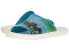 Crocs Citilane Roka Tropical Slide (electric Blue/white) Slide Shoes