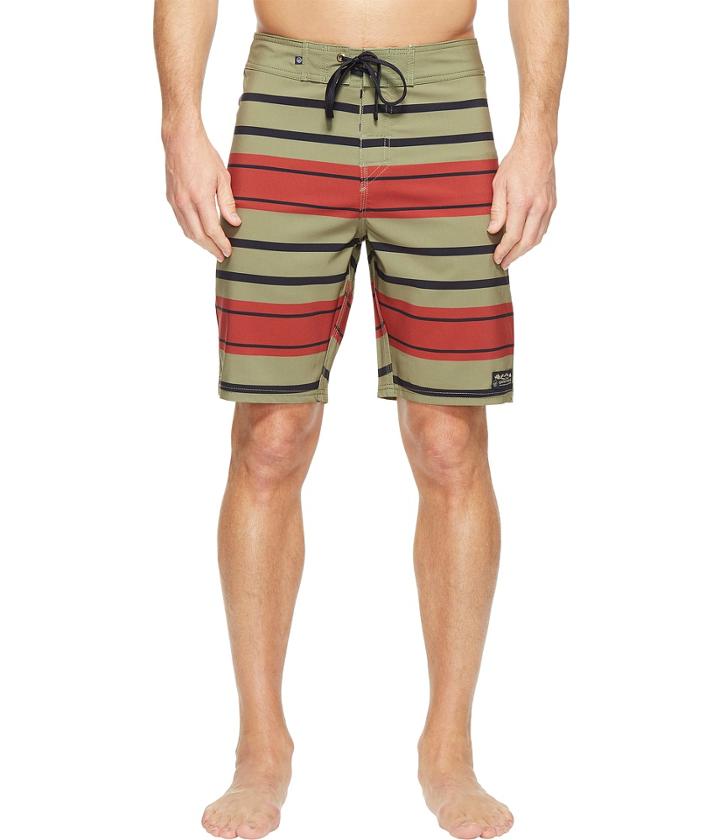 United By Blue Streamline Boardshorts (olive) Men's Swimwear
