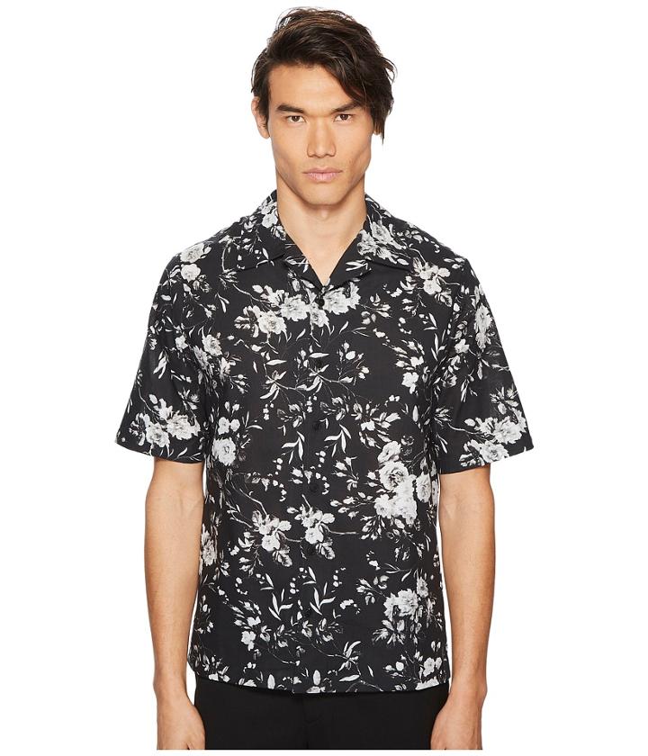 Mcq Floral Billy Shirt (grey) Men's Clothing