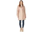 Cole Haan Iridescent Down With Faux Fur (blush) Women's Coat