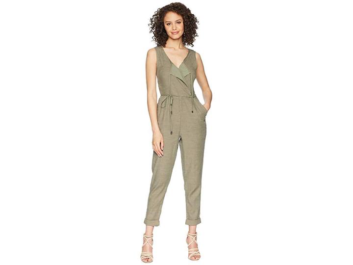 Splendid Arabesque Surplice Jumpsuit (antique Military Olive) Women's Jumpsuit & Rompers One Piece