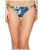 Stella Mccartney Mix And Match Marbles Tie Side Bikini Bottom (blue Marble Print) Women's Swimwear