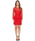 The Kooples Lace Dress With Floral Details (red) Women's Dress