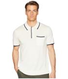 Todd Snyder Tipped Polo (white) Men's Short Sleeve Knit