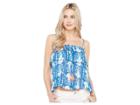 Lilly Pulitzer Mays Top (indigo Get In Line) Women's Clothing
