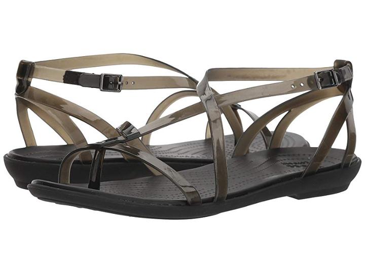 Crocs Isabella Gladiator Sandal (black/black) Women's  Shoes