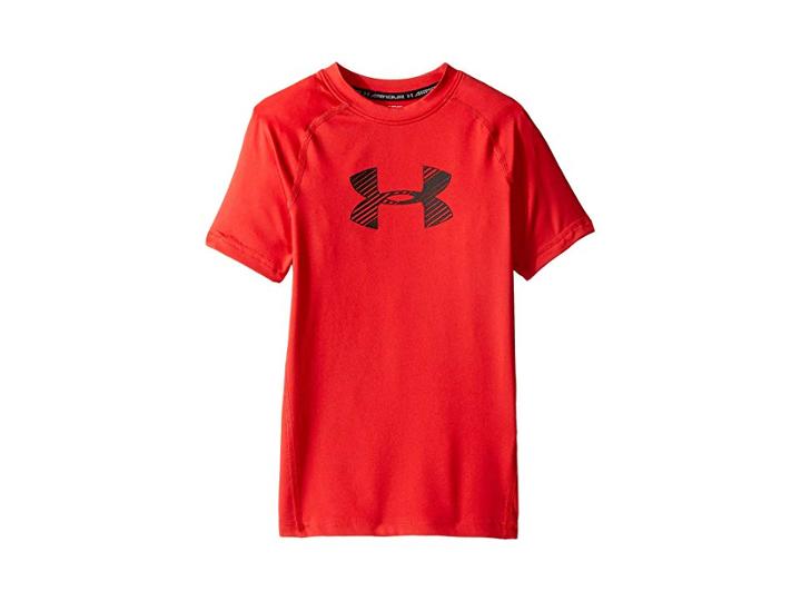 Under Armour Kids Armour Short Sleeve (big Kids) (red) Boy's Clothing