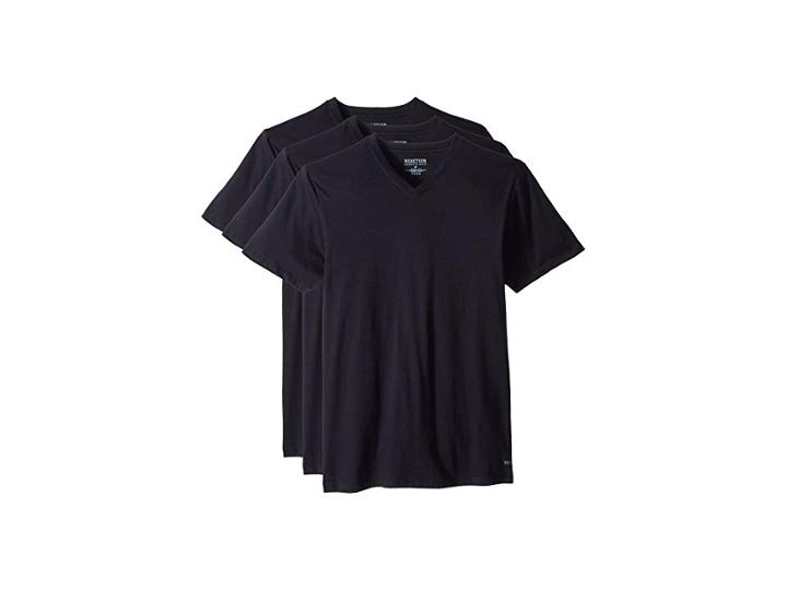 Kenneth Cole Reaction 3-pack Classic Fit V-neck Tee (black/black/black) Men's T Shirt