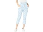 Juicy Couture Denim Pearl Embellished Capri Jeans (blue Chill Sketched) Women's Jeans