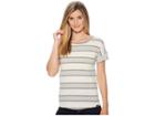 The North Face Short Sleeve Sand Scape Tee (vintage White Stripe) Women's T Shirt