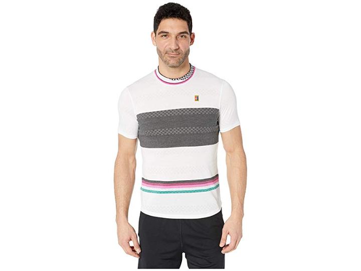 Nike Nikecourt Challenger Top Short Sleeve Mb Nt (white) Men's Workout