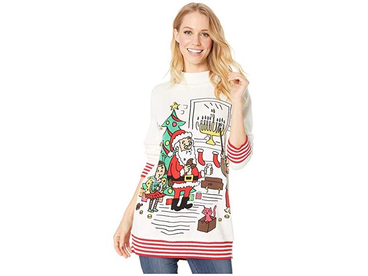 Whoopi Happy Holidays To All Sweater (multi) Sweater