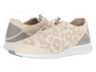 Cole Haan Studiogrand Pg Trn (sandshell Perf Ocelot Nubuck/sleet Leather/optic White) Women's Shoes