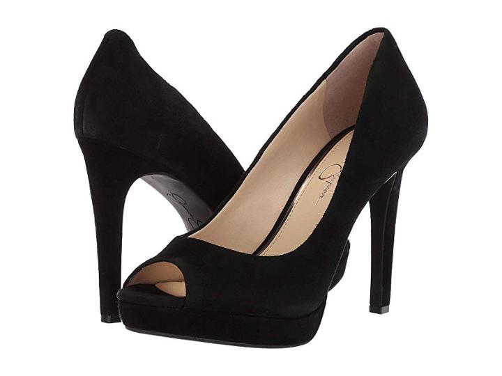 Jessica Simpson Dalyn (black Lux Kid Suede) High Heels