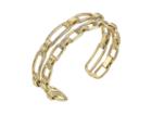 Michael Kors Iconic Link Pave Open Double Cuff Bracelet (gold) Bracelet
