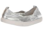 Kenneth Cole New York Kam Ballet (silver Stretch) Women's Shoes