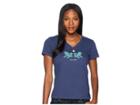 Life Is Good Classic Adirondacks Crusher Vee Tee (darkest Blue) Women's T Shirt