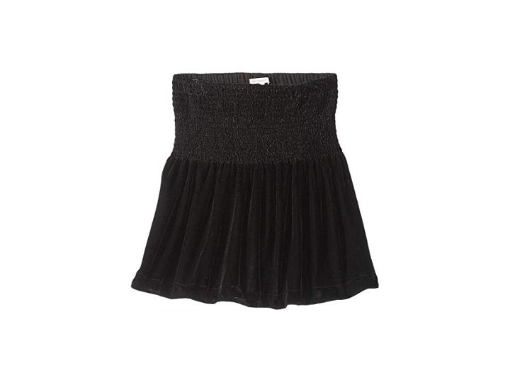 Ella Moss Girl Velvet Skirt (big Kids) (black) Girl's Skirt