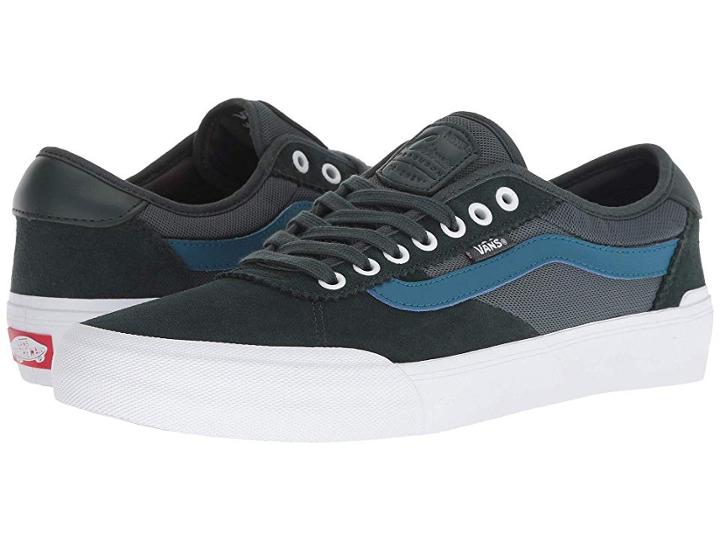 Vans Chima Pro 2 ((mesh) Darkest Spruce/true White) Men's Skate Shoes