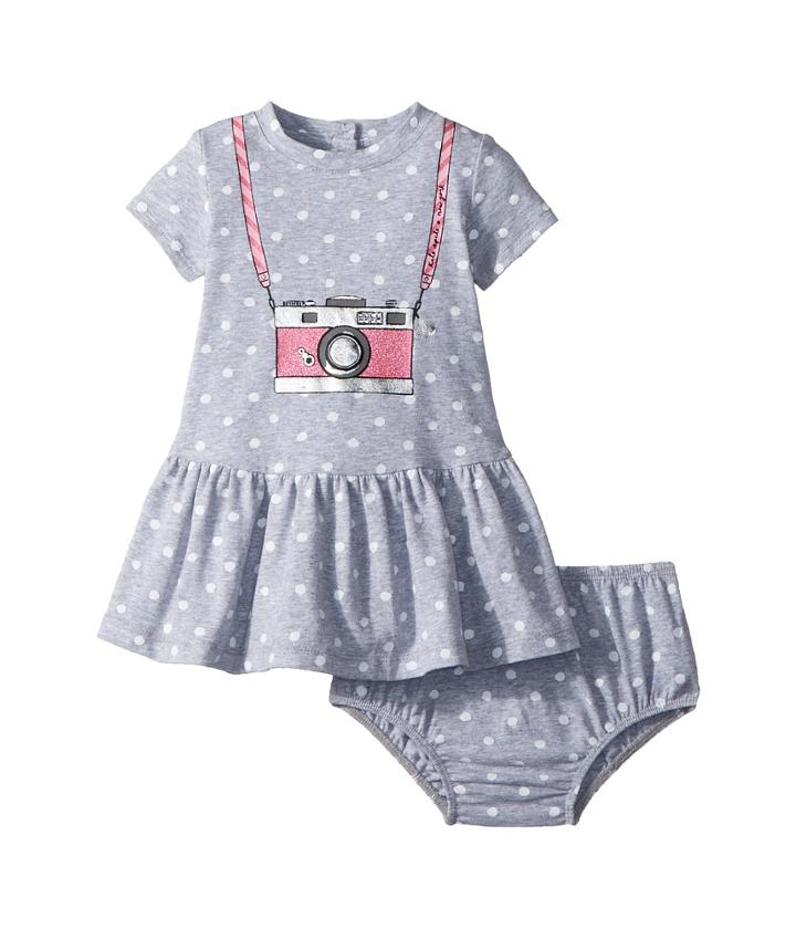 Kate Spade New York Kids Camera Dress (infant) (heather Grey) Girl's Dress