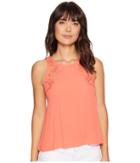 Astr The Label Alaine Top (hot Coral) Women's Clothing