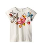 Dolce & Gabbana Kids T-shirt (toddler/little Kids) (white Print) Girl's Clothing