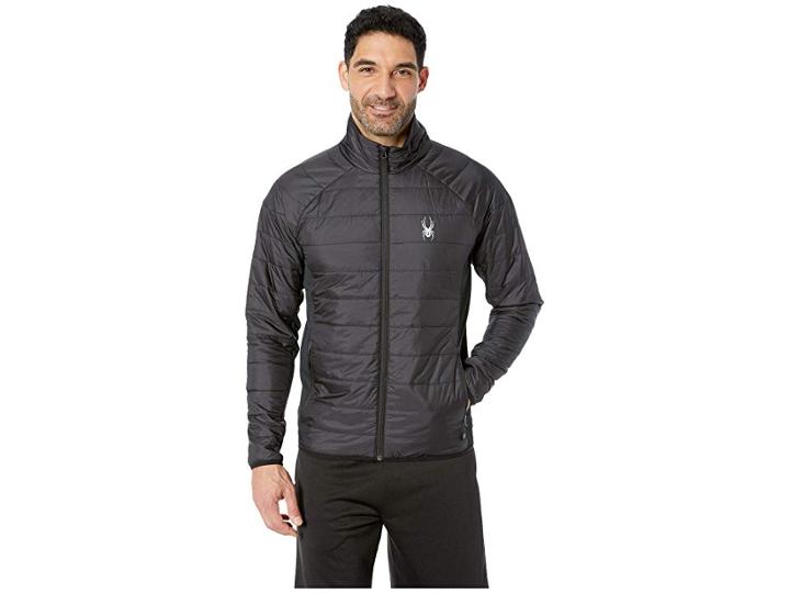 Spyder Glissade Full Zip Insulator Jacket (black/black/black 1) Men's Coat