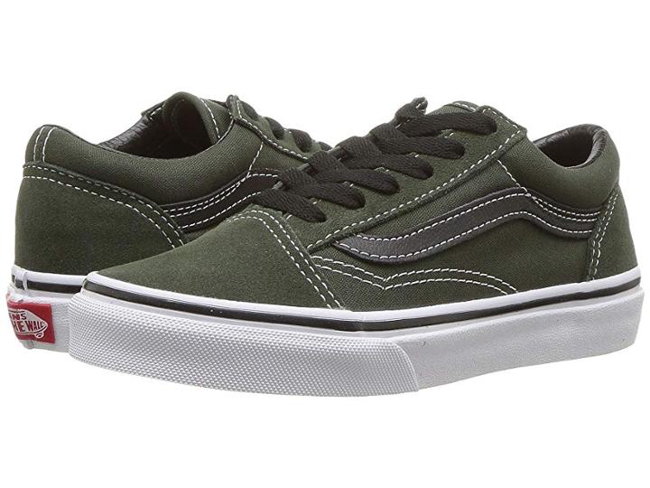Vans Kids Old Skool (little Kid/big Kid) (duffel Bag/black) Boys Shoes