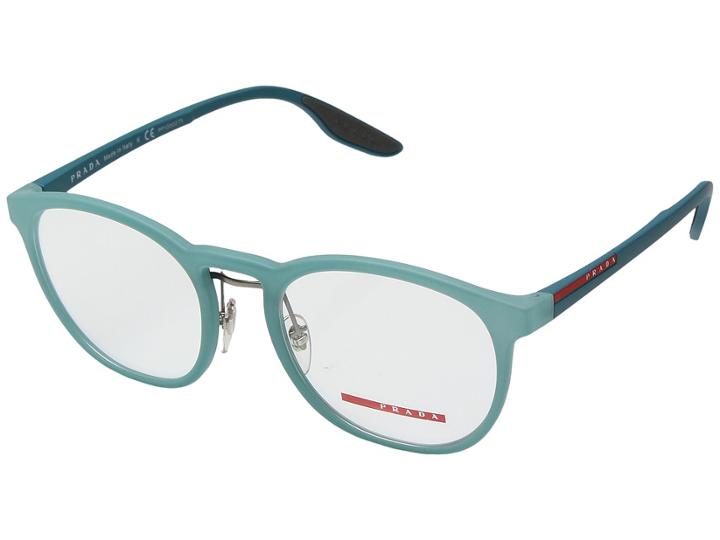 Prada 0ps 05hv (opal Green Rubber) Fashion Sunglasses