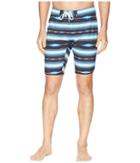 2(x)ist Jogger Slim Boardshorts (fiesta Stripe Black) Men's Swimwear