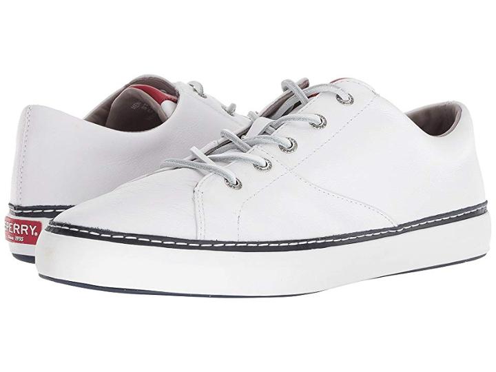 Sperry Gold Cup Haven Nautical (white/navy/red) Men's Lace Up Casual Shoes