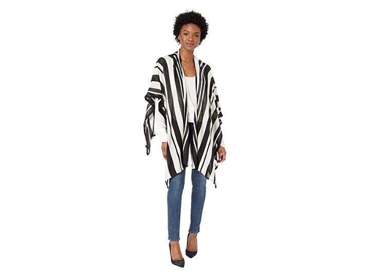 Collection Xiix Striped Jersey Cover-up (black) Women's Clothing