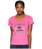 Champion College Iowa Hawkeyes University V-neck Tee (wow Pink) Women's T Shirt