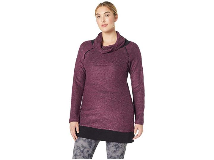 Aventura Clothing Plus Size Shaylee Tunic (prune) Women's Long Sleeve Pullover