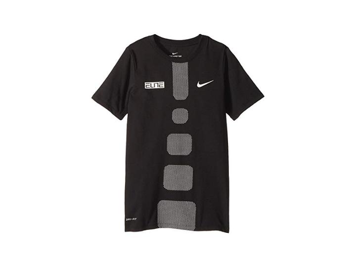 Nike Kids Dry Elite Basketball Tee (little Kids/big Kids) (black) Boy's T Shirt
