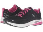 Ryka Knock Out (black/fuchsia Purple/chrome Silver) Women's Shoes