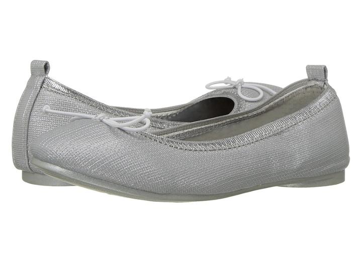 Kenneth Cole Reaction Kids Copy Tap (little Kid/big Kid) (textured Silver) Girls Shoes