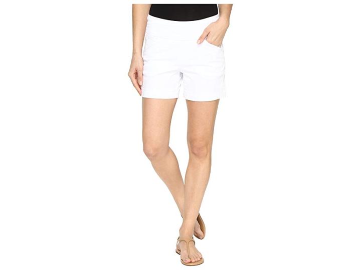 Jag Jeans Ainsley Pull-on 5 Shorts In Bay Twill (white) Women's Shorts