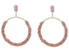 Kendra Scott Russel Earrings (gold/pink Unbanded Rhodonite) Earring