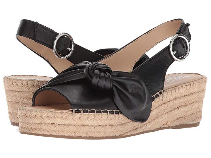 Franco Sarto Piroette (black) Women's Toe Open Shoes