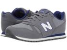 New Balance Kids Kj373 (little Kid/big Kid) (grey/navy) Boys Shoes