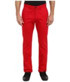 Dockers Men's - Game Day Alpha Khaki Slim Tape Red Flat Front Pant (mississippi Ole Miss