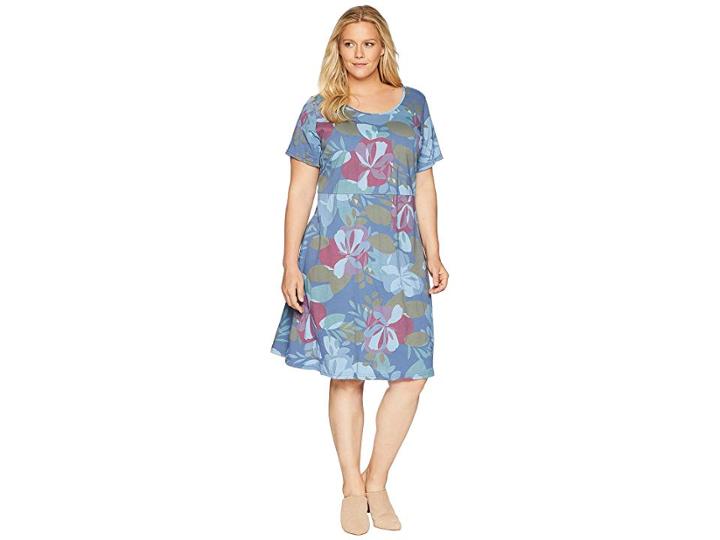 Extra Fresh By Fresh Produce Plus Size Fresh Blossom Sadie Dress (deep Dive) Women's Dress