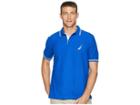 Nautica Short Sleeve Navtech Performance Polo (bright Cobalt) Men's Clothing