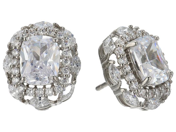 Nina Dries Earrings (palladium/white Cz) Earring