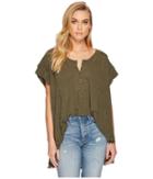 Free People Aster Henley (army) Women's Clothing