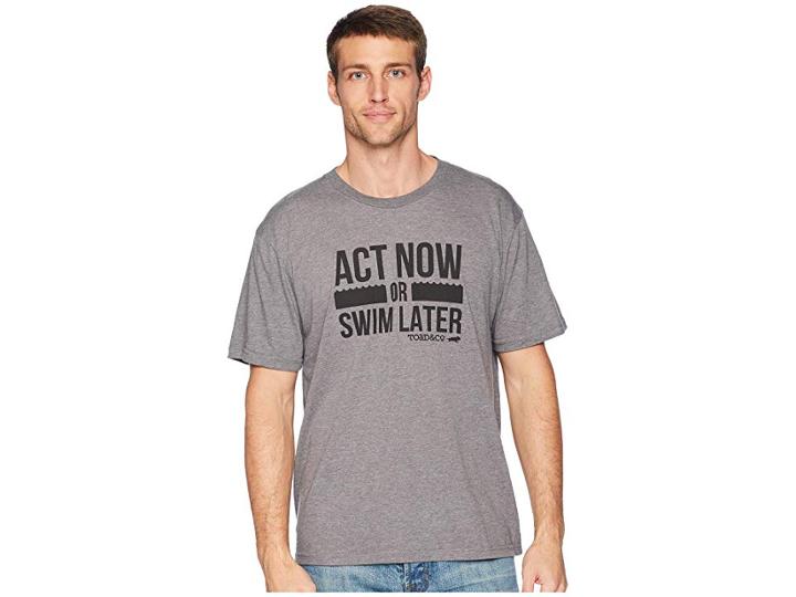 Toad&co Act Now Short Sleeve Tee (heather Grey) Men's T Shirt