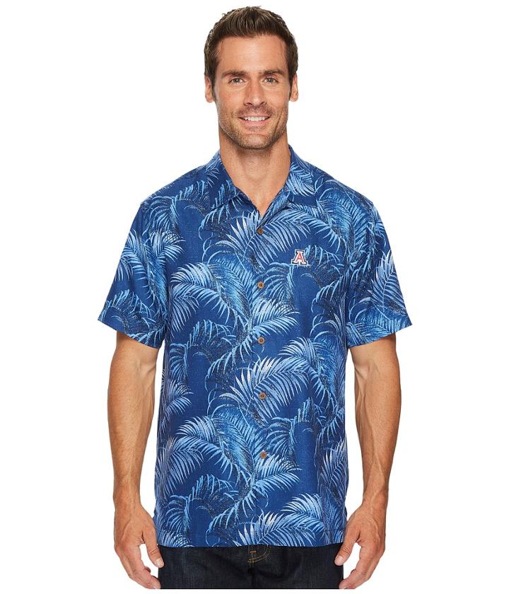 Tommy Bahama Arizona Wildcats Collegiate Series Fez Fronds Shirt (university Of Arizona) Men's Clothing